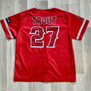 Los Angeles Angels Mike Trout SGA Jersey Size Yth XL Or Adult Small